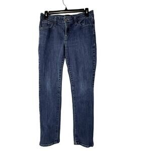 Levi's Jeans Vintage Women's Mid Rise Skinny Size 28 x 30 Embroided Dark Wash